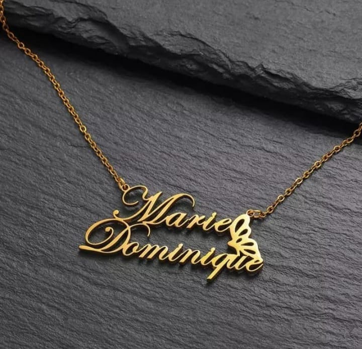 Personalized couple Name Necklace