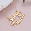 Personalized couple Name Necklace