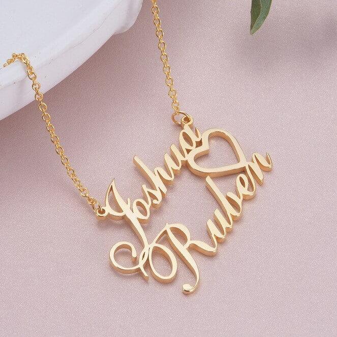 Personalized couple Name Necklace